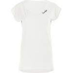 Weiße Elegante Kurzärmelige T-Shirts für Damen Größe M 