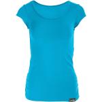 Reduzierte Blaue Kurzärmelige T-Shirts für Damen Größe L 