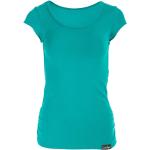Reduzierte Grüne Kurzärmelige T-Shirts für Damen Größe L 