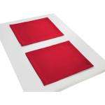 Rote WIRTH Platzsets & Tischsets aus Polyester 2 Teile 
