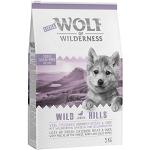 Wolf of Wilderness Wild Hills Junior Trockenfutter für Hunde, mit schmackhafter Ente, Huhn, Wildbeeren, Wurzeln und Kräutern, 5 kg