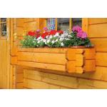Graue 90 cm Blumenkästen & Balkonkästen aus Holz 
