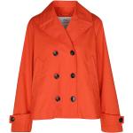 Orange Wasserdichte Atmungsaktive Woolrich Übergangsjacken Orangen aus Leder für Damen Größe XS 