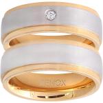 Silberne Xenox Bicolor Ringe aus Edelstahl für Damen 60mm 