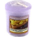Lavendelfarbene Yankee Candle Duftkerzen Zitronen aus Baumwolle 