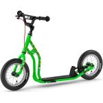 Yedoo Mau Emoji Kinder Roller Scooter Tretroller - für Kinder ab 4 Jahre, mit Luftreifen 12/12, Reflexelementen und verstellbarem Lenker Grün