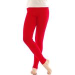 Reduzierte Rote Yeset Thermo Leggings aus Baumwolle für Damen Größe XL 