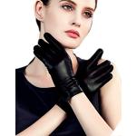 Schwarze Fingerhandschuhe für Damen Größe XXL 