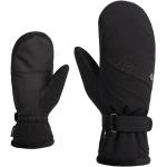 Schwarze Ziener Fausthandschuhe aus Kunstfaser für Damen Größe 7 