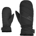 Schwarze Wasserdichte Ziener Gore Tex Nachhaltige Fausthandschuhe für Damen Größe 8 