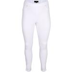 Weiße Zizzi Skinny Jeans aus Denim für Damen Größe L Große Größen 