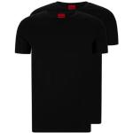 Schwarze HUGO BOSS HUGO T-Shirts aus Elastan für Herren Größe L 