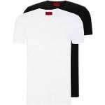 Schwarze HUGO BOSS HUGO V-Ausschnitt V-Shirts aus Elastan für Herren Größe 3 XL Große Größen 
