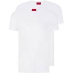 Weiße HUGO BOSS HUGO V-Ausschnitt V-Shirts aus Elastan für Herren Größe L 